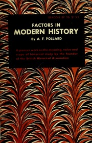 Cover of edition factorsinmodern00poll