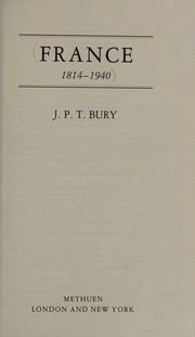 Cover of edition france181419400000bury