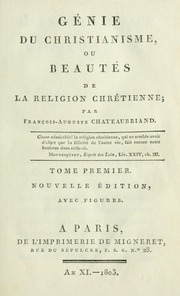 Cover of edition genieduchristia01chat