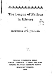 Cover of edition leaguenationsin00pollgoog