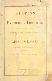 Cover of edition orationbyfrederi00doug