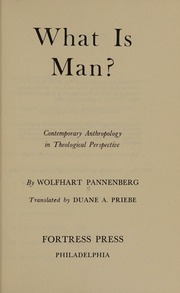 Cover of edition whatismancontemp0000pann