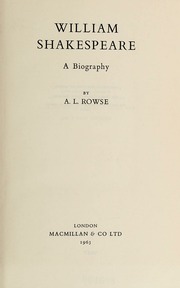 Cover of edition williamshakespea0000rows