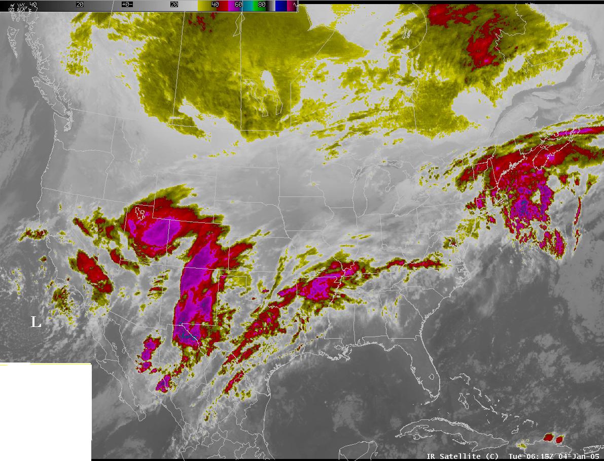 Satellite view at 0600 UTC