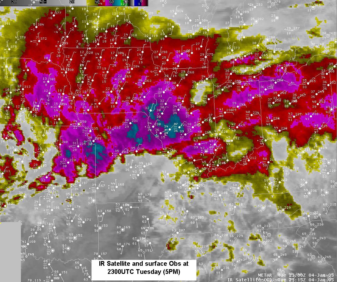 5 PM satellite imagery on January 4