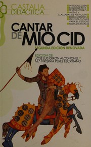 Cover of: Cantar de mio Cid by Anonymous, José Luis Girón Alconchel, María Virginia Pérez Escribano