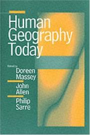 Cover of: Human Geography Today