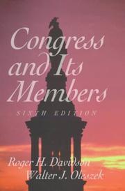 Cover of: Congress and Its Members