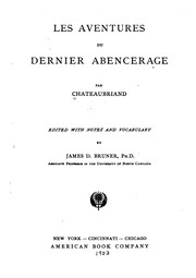 Cover of: Les aventures du dernier Abencerage