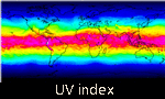 Clear sky UV index