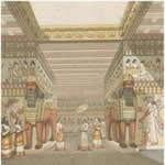 Drawing of royalty at Nineveh