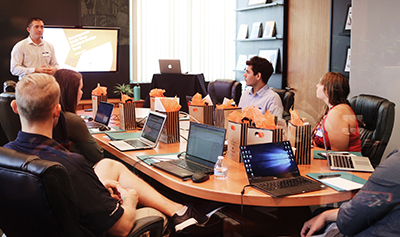 Scene in a typical conference room