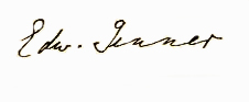 Edward Jenners signatur