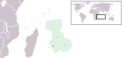 Location of Mauritius