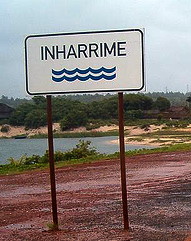 Inharrime river sign