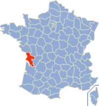 Poloha Charente-Maritime vo Francúzsku