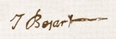 signature de Joseph Béjart