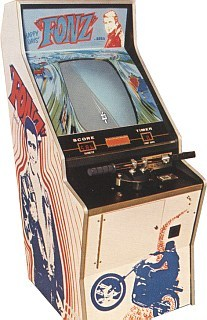 A Fonz-style Moto-Cross cabinet.