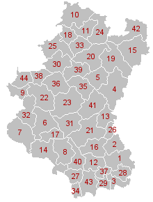 Comunas de la província de Luxemborg