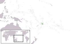 Localización de Samoa