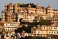 Palace View of courtyards towards Lake Pichola