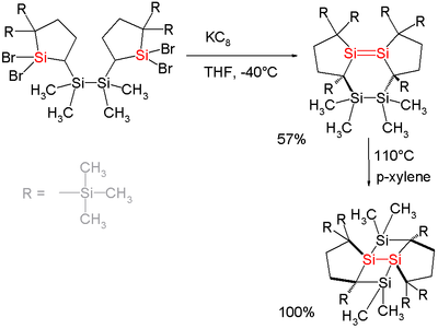 Tricyclic disilenes with highly strained Si-Si double bonds