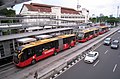 Armada bus gandeng Zhongtong Bus LCK6180GC warna oranye-merah milik Perum DAMRI, yang sudah tidak beroperasi. Unit dengan tipe yang sama berwarna putih-biru kini beroperasi di bawah Perum PPD.