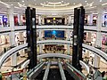 The interior of Sahara Center, one of the bigger malls in Sharjah.