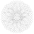 Tassellatura Penrose ennagonale con seme 6x3