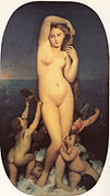 Venus Anadiómena, de Ingres, ca. 1848.