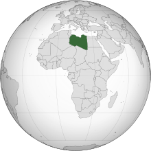 Description de l'image Libya (orthographic projection).svg.