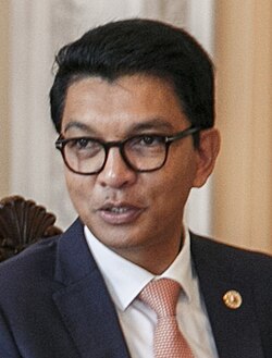 Andry Rajoelina vuonna 2023.