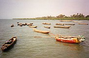 Pirogen um Gambia bei Juffure (Gambia)