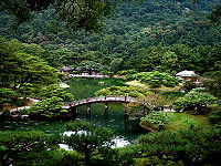 Ritsurin-kōen à Takamatsu.