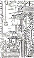 Image 20A water-powered mine hoist used for raising ore, ca. 1556 (from History of technology)