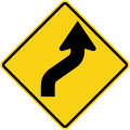 Double curve, first to right