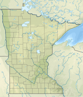 Map showing the location of Banning State Park