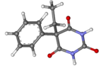 Struktur 3D fenobarbital