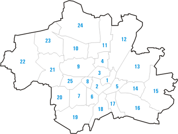 Die Stadtbezirke von München