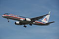 Boeing 757 landing at Vancouver International Airport