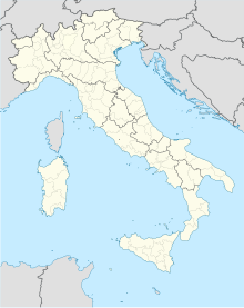 Map showing the location of Grotta del Cavallo