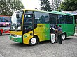 Trans Jogja Bus. N gau Bus-Truchraise-System in ju Stäädmidde fon Yogyakarta