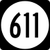 State Route 611 marker