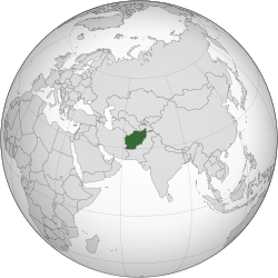 Location of the Islamic Republic of Afghanistan