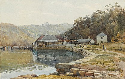 Mossman Bay, Sydney, watercolour, 1883, State Library of New South Wales.