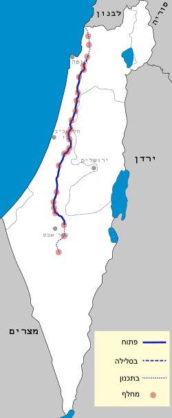 תוואי כביש 6