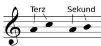 Liniensystem und Tonabstände