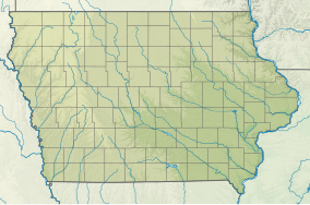 Map showing the location of Elk Rock State Park