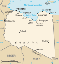 Lokasi Tripoli di Libya