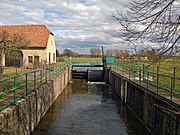 Embranchement de la Kleine Sprée depuis l'amont.